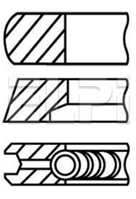 Set segmenti piston LP182 3030 STD ELPI